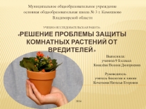 Презентация Вредители комнатных растений