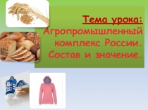 Презентация к уроку на тему Агропромышленный комплекс России