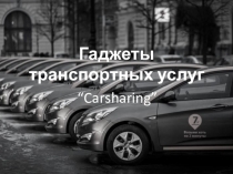 Гаджеты транспортных услуг