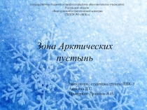 Зона Арктических пустыней