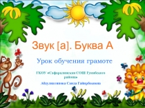 Презентация к уроку обучения грамоте на тему звук а, буква а