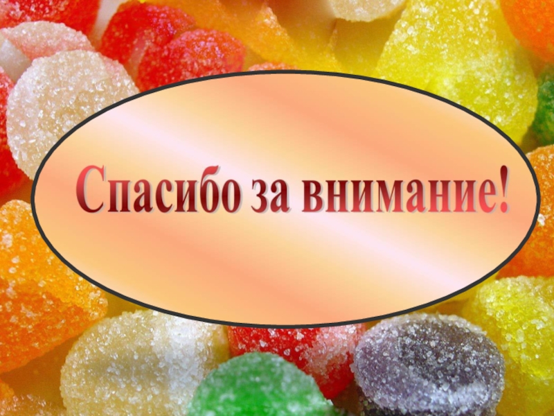 Презентация к исследовательской работе Полезные и вредные свойства конфет