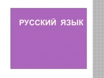Презентация по русскому языку
