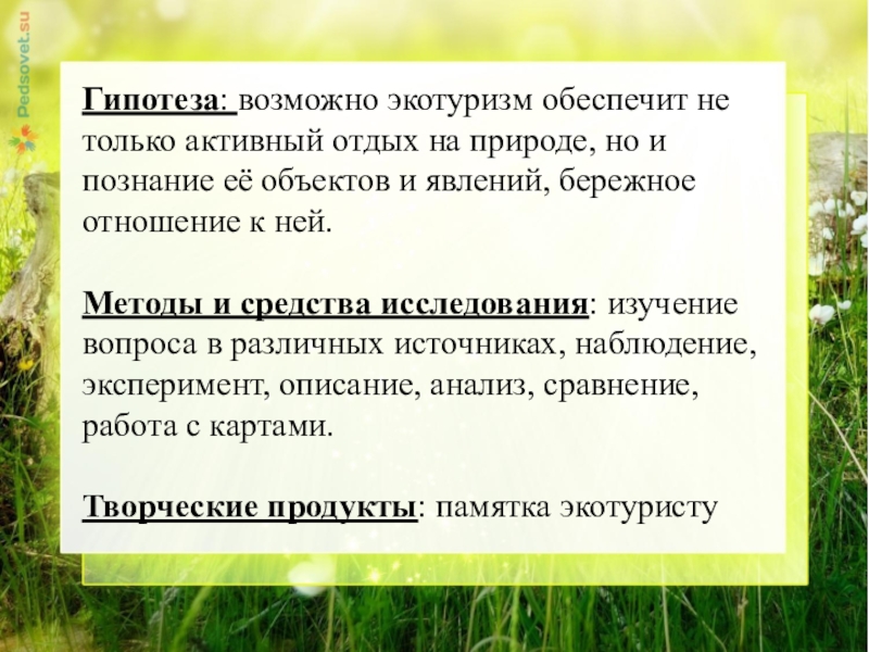 Гипотез природы. Гипотеза экотуризма. Вывод экотуризма. Проект бережное отношение к природе гипотеза. Актуальность экотуризма.