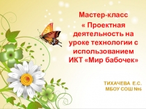 Презентация мастер-класс Мир бабочек