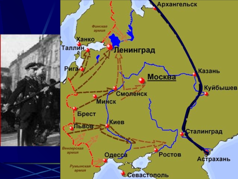 Презентация к уроку в 9 классе по теме Начало Великой Отечественной войны