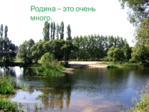 Презентация Внеклассного мероприятия Родина