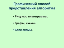 Презентация: Способы описания алгоритмов