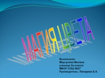 Проектная работа  Магия цвета