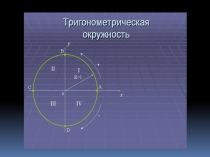 Презентация по математике на тему: Числовая окружность в тригонометрии