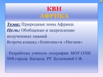 Презентация к КВН 7класс
