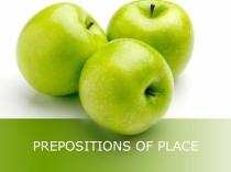 Презентация по английскому языку на тему  Prepositions of place 5