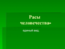 Презентация по биологии Расы человека