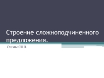 Презентация к уроку русского языка в 9 классе Сложноподчиненные предложения.