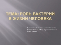 Презентация по теме Бактерии