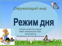 Презентация по окружающему миру Режим дня школьника