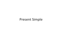 Present Simple