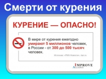 Презентация к занятию  Вред курения