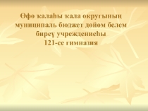Презентация по башкирскому языку на тему  Мои любимые места