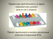 Презентация по внеурочной деятельности Проект Мы и шахматы