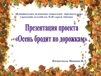 Презентация проекта Осень бродит по дорожкам