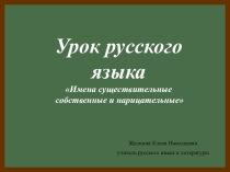 Презентация по русскому языку на тему Имя существительное  (5 класс)