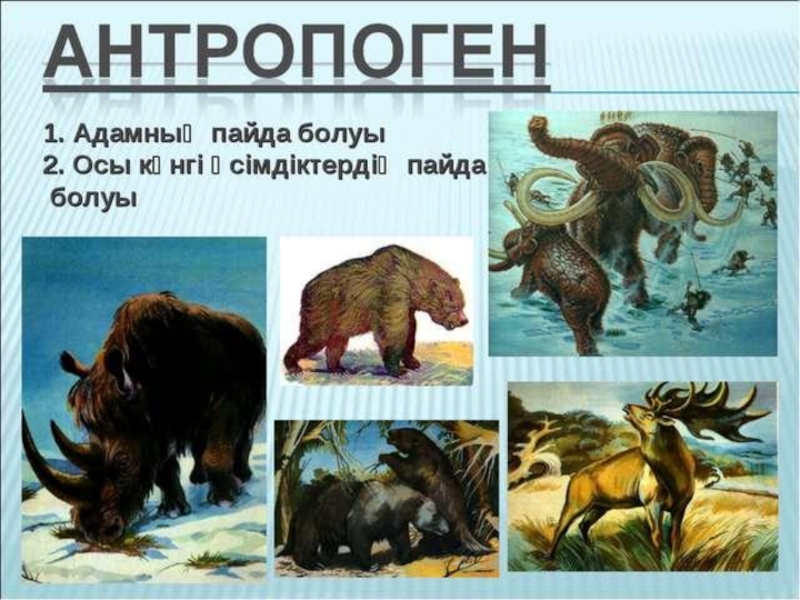 по биологии на тему жердің даму тарихы