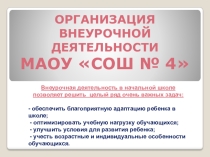 Организация внеурочной деятельности в МАОУ СОШ №4