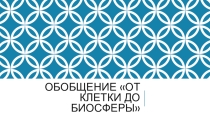 Презентация к уроку по биологии на тему От клетки до биосферы