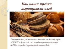 Как наши предки выращивали хлеб