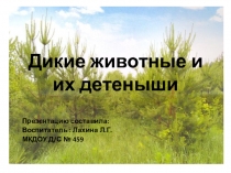 О/о Речевое развитие тема: Дикие животные и их детёныши