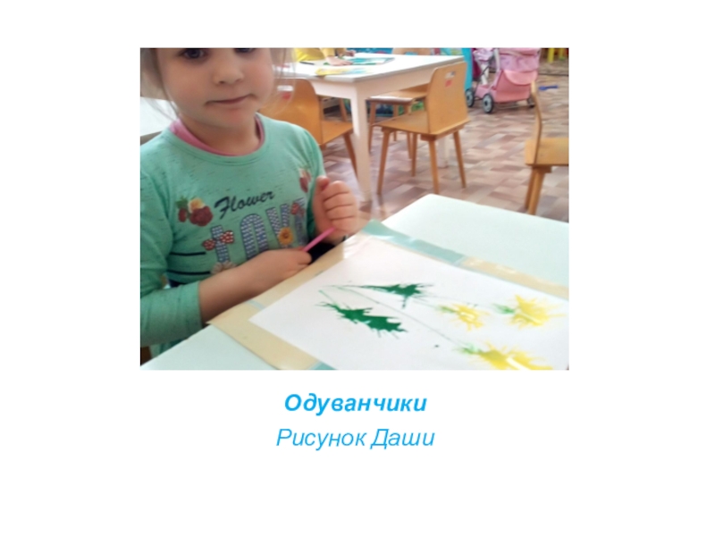 Презентация нетрадиционной техники рисования Кляксография ОдуванчикиРисунок Даши ОдуванчикиРисунок Даши