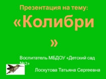 Колибри