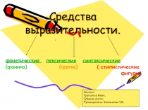 Электронный справочник Средства выразительности