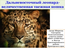 Презентация к внеклассному мероприятию Дальневосточный леопард - величественная таежная кошка (5-6 класс)