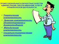 Презинтация на тему компетентность руководителя