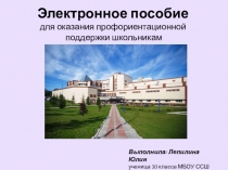 Электронное пособие для профессиональной ориентации школьников Красноярского края