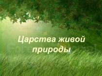 Презентация к уроку окружающего мира Царства живой природы