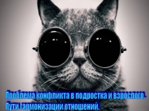Подростковый и юношеский возраст. Проблема конфликта подростка и взрослого.