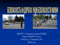 Презентация по ОБЖ  Безопасность на дорогах ради безопасности жизни9-11кл
