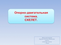 Презентация по окружающему миру Опорно-двигательная система.Скелет