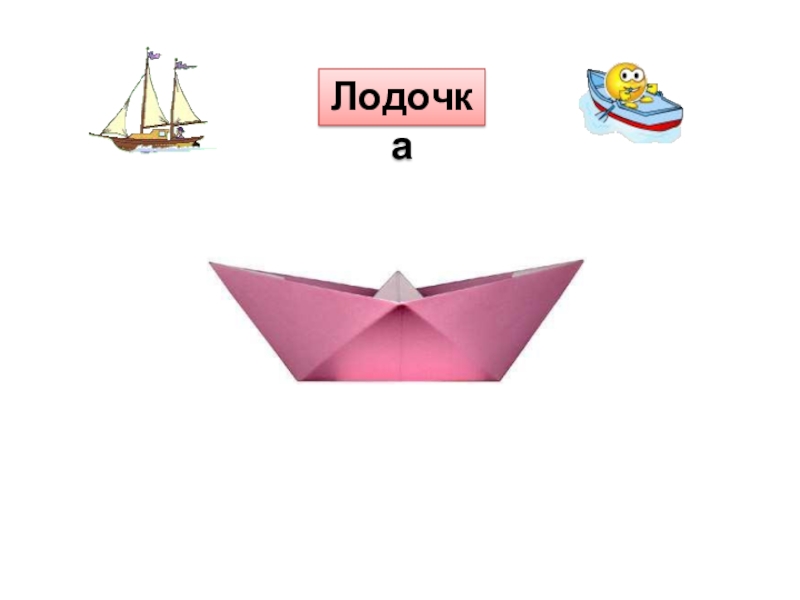Презентация по технологии на тему Оригами ( 1 класс ) Лодочка Лодочка