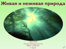 Презентация по окружающему миру на тему Живая и неживая природа