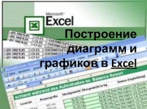 Презентация Построение диаграмм и графиков в таблице EXCEL