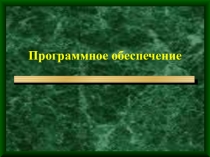 Программное обеспечение (10 класс)