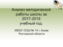 Презентация Анализ МР школы