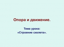 Презентация по теме Опорно-двигательная система человека 9 класс