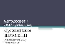 Презентация Итоги работы МО ЕНЦ.