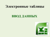 Презентация по информатике и ИКТ на тему ТР MS Excel ввод данных, форматирование ячеек (8 класс)