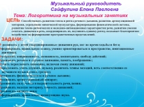 Презентация Логоритмика на логопедических занятиях